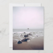 Uitnodiging voor bruiloft op het strand van Seasca (Achterkant)