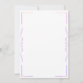 Uitnodiging voor bruiloft - Perfecte belofte (Achterkant)