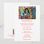 Uitnodiging voor bruiloft (rechthoek) - Dag van de (Voorkant / Achterkant)