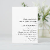 Uitnodiging voor bruiloft Simple Elegance 3x5 (Staand voorkant)