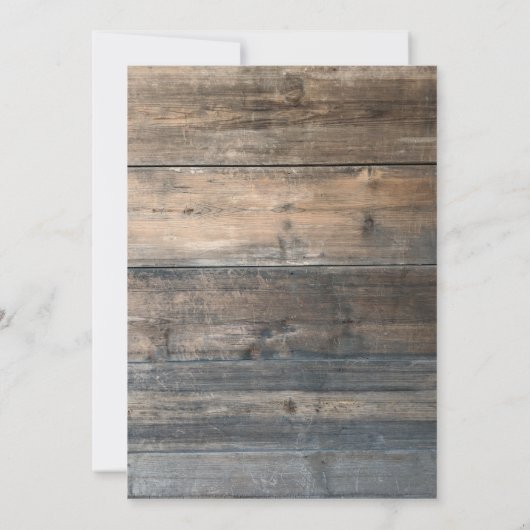 Uitnodiging voor bruiloft tussen Deer en Mountains (Achterkant)