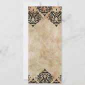 uitnodiging voor bruiloft tussen zwart en ivoor (Achterkant)