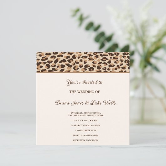 Uitnodiging voor bruiloft - Uitnodiging voor drukk (Staand voorkant)