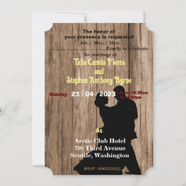 Uitnodiging voor bruiloft van Carpenter