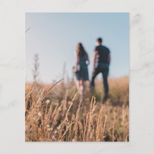 Uitnodiging voor bruiloft van foto's (Achterkant)