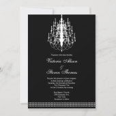 Uitnodiging voor bruiloft van handelier (Voorkant)