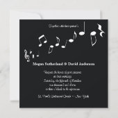 Uitnodiging voor bruiloft van Music Lover (Achterkant)