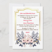 Uitnodiging voor bruiloft van ouders van de bruid (Voorkant)