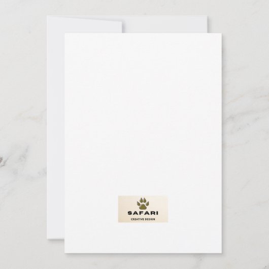 Uitnodiging voor bruiloft van ouders van de bruid (Achterkant)