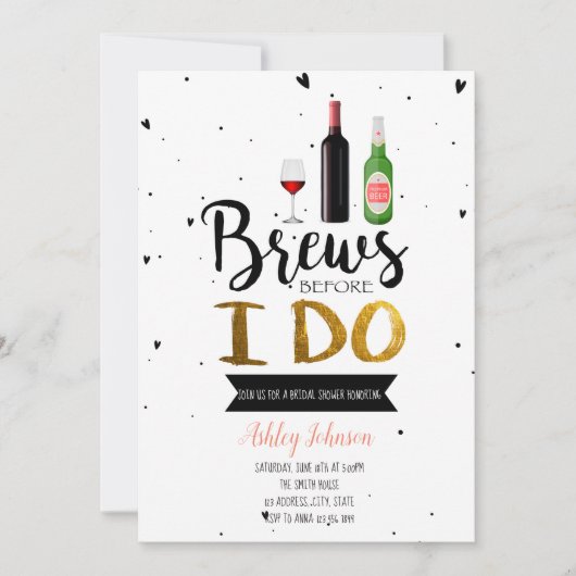 Uitnodiging voor bruiloft voor ik feest geef (Voorkant)