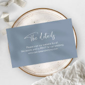 Uitnodiging voor bruiloft Website Details Online R Informatiekaartje