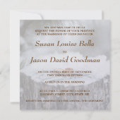 Uitnodiging voor bruiloft—Winterbruiloft (Achterkant)