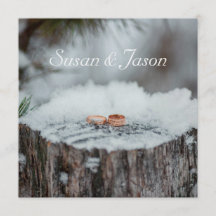 Uitnodiging voor bruiloft—Winterbruiloft