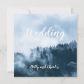 Uitnodiging voor bruiloften. Atmosferische nesten (Voorkant)