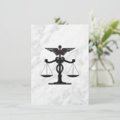 Uitnodiging voor bruiloften door de arts en de adv (Staand voorkant)