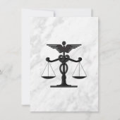 Uitnodiging voor bruiloften door de arts en de adv (Voorkant)