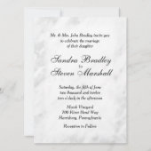 Uitnodiging voor bruiloften door de arts en de adv (Achterkant)