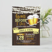 Uitnodiging voor Bruiloftsdouche voor Koppels 'Bro (Staand voorkant)