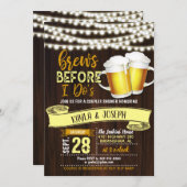 Uitnodiging voor Bruiloftsdouche voor Koppels 'Bro (Voorkant / Achterkant)