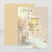 Uitnodiging voor Bruiloftsfeest Informatiekaartje (Voorkant / Achterkant)