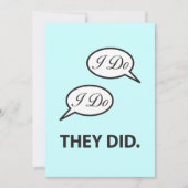 Uitnodiging voor bruiloftsfeest na de bruiloft I D (Voorkant)