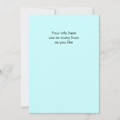 Uitnodiging voor bruiloftsfeest na de bruiloft I D (Achterkant)