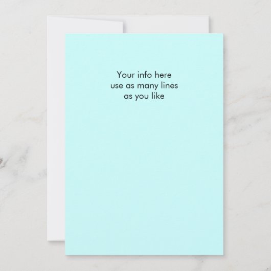 Uitnodiging voor bruiloftsfeest na de bruiloft I D (Achterkant)