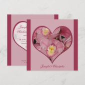 Uitnodiging voor bruiloftsfeest na de bruiloft - O (Voorkant / Achterkant)