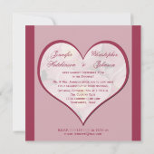 Uitnodiging voor bruiloftsfeest na de bruiloft - O (Achterkant)