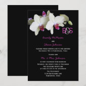 Uitnodiging voor bruiloftsfeest na de bruiloft, Or (Voorkant / Achterkant)