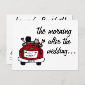 Uitnodiging voor bruiloftsontbijt (Voorkant / Achterkant)