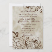 uitnodiging voor bruin bruin bruin bruinbruin (Voorkant)