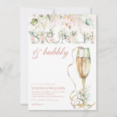 Uitnodiging voor Brunch & Bubble Bridal Shower (Voorkant)