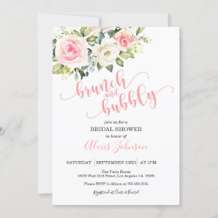 Uitnodiging voor Brunch & Bubble Bridal Shower