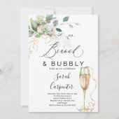 Uitnodiging voor Brunch & Bubble Bridal Shower (Voorkant)