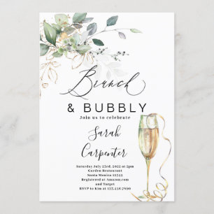 Uitnodiging voor Brunch & Bubble Bridal Shower