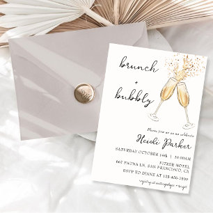 Uitnodiging voor Brunch & Bubble Bridal Shower