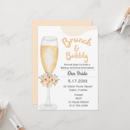 Uitnodiging voor Brunch & Bubble Bridal Shower