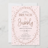 Uitnodiging voor Brunch & Bubble Bridal Shower (Voorkant)