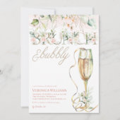 Uitnodiging voor Brunch & Bubble Bridal Shower (Voorkant)