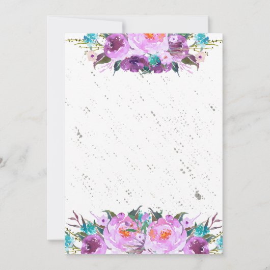 Uitnodiging voor brunch en bruidsdouche (Achterkant)