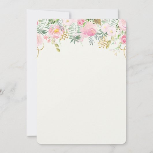 Uitnodiging voor Brunch en Bubble Baby shower (Achterkant)