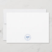 Uitnodiging voor Brunch en Bubbles Waterverf (Achterkant)