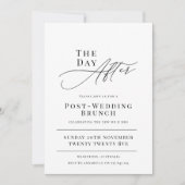Uitnodiging voor brunch na de bruiloft (Voorkant)