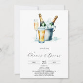 Uitnodiging voor bubbels en bier (Voorkant)