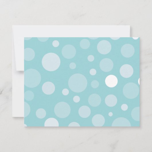 Uitnodiging voor Bubble Umbrella Drink Party (Achterkant)