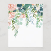 Uitnodiging voor budget afstudeerfeest met bloemen (Achterkant)