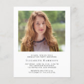 Uitnodiging voor budget-fotodiploma-feestje (Achterkant)