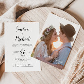 Uitnodiging voor budget-minimalistische moderne fo