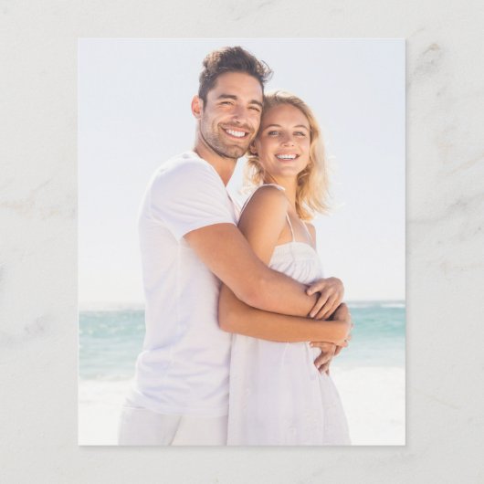 Uitnodiging voor budget regenboog confetti foto-hu (Achterkant)